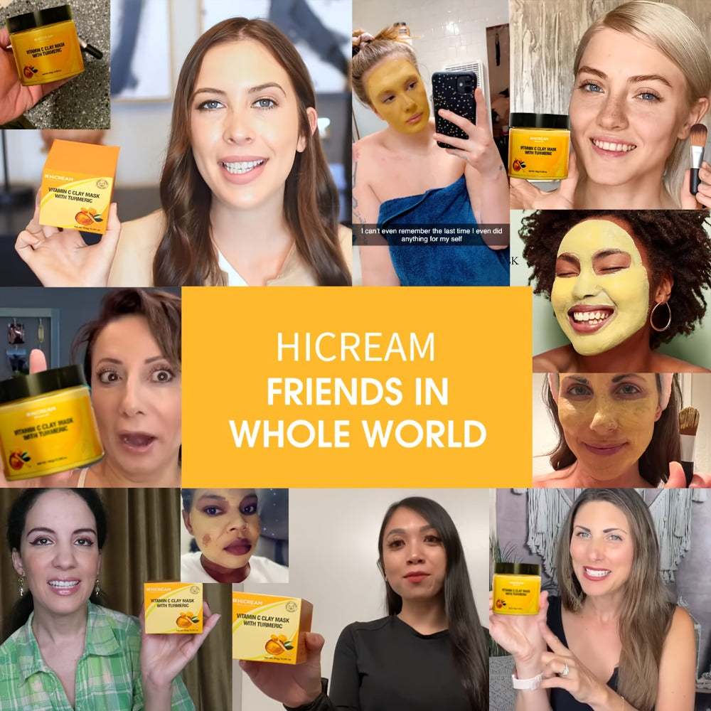 Vitamin C & Turmeric Clay Face Mask 5.29oz / 150g for Bath Time, Home Spa and Personal Care — image 8