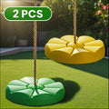 Flower Shaped Outdoor Swing Set 2 Pack Kids Backyard Hanging Swing Seat with the Listed Color, Size or Set Options for Everyd