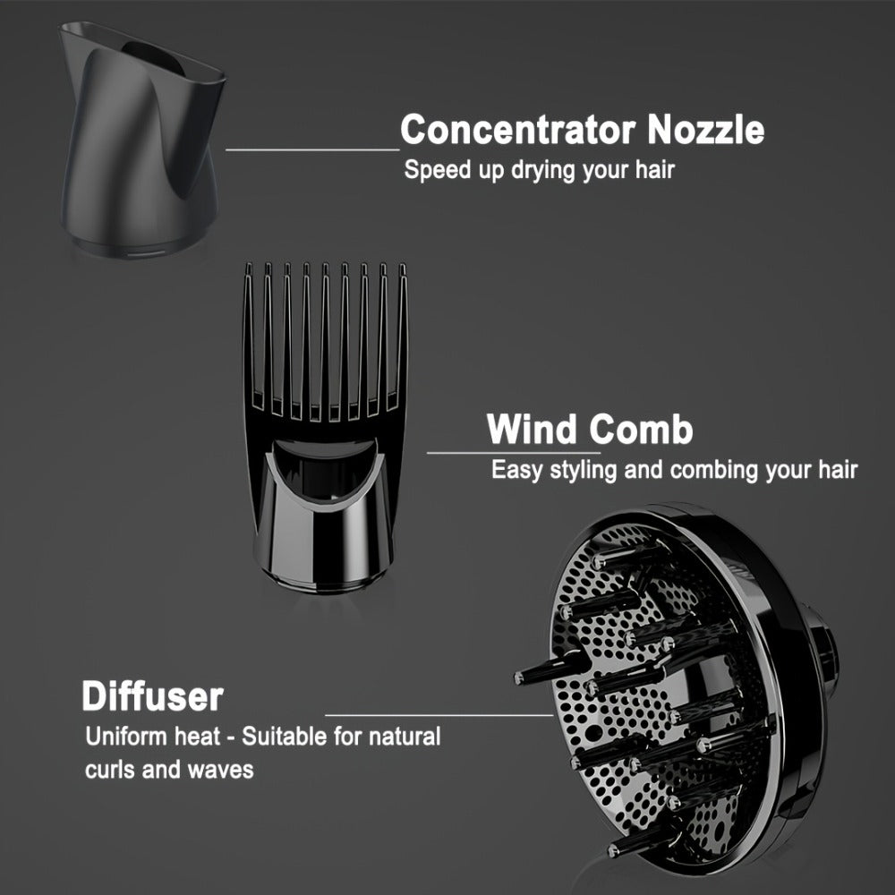JINRI 1875W Hair Dryer with Three Heat Settings, Two Speeds and One- or Three-Accessory Package Options — image 18