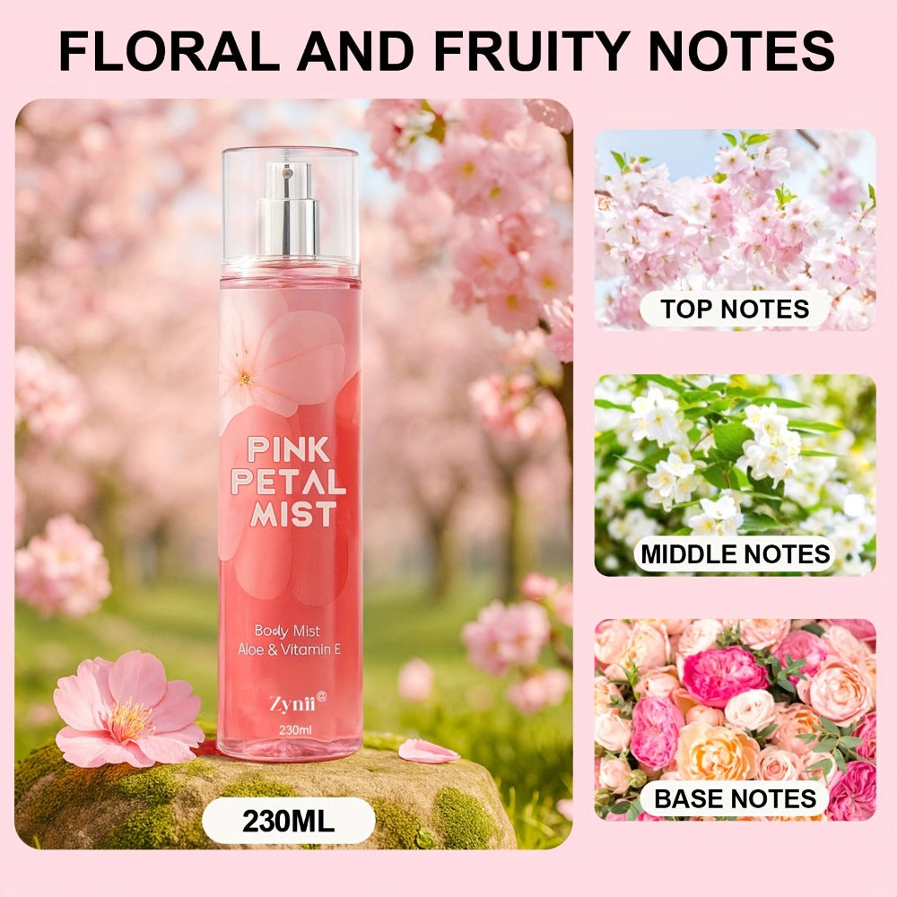 Fragrance Body Mist for Women, Floral, Fruity, Musk & Vanilla Body Spray with Aloe & Vitamin E, 3-8 fl oz — image 7