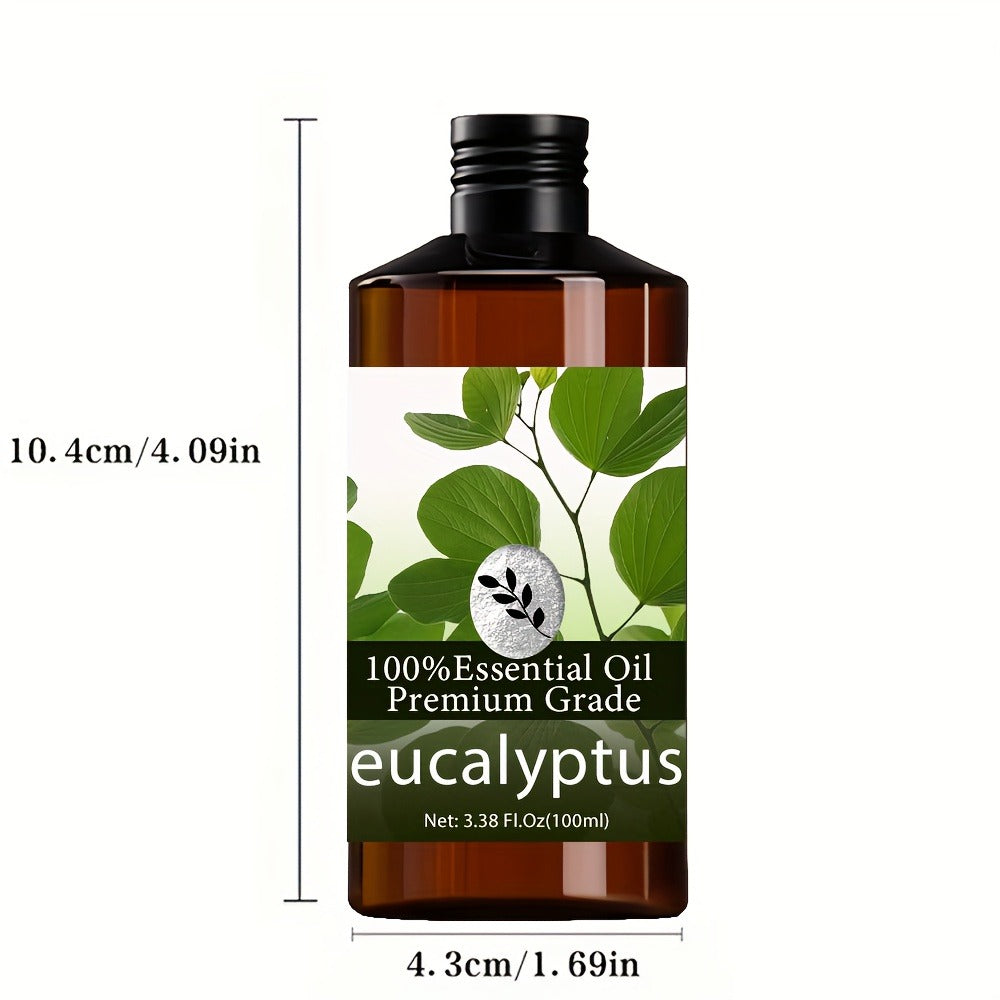 Essential Oil Eucalyptus Aroma in 100ml Bottle for Massage, Aromatherapy, Diffuser and Personal Care — image 2