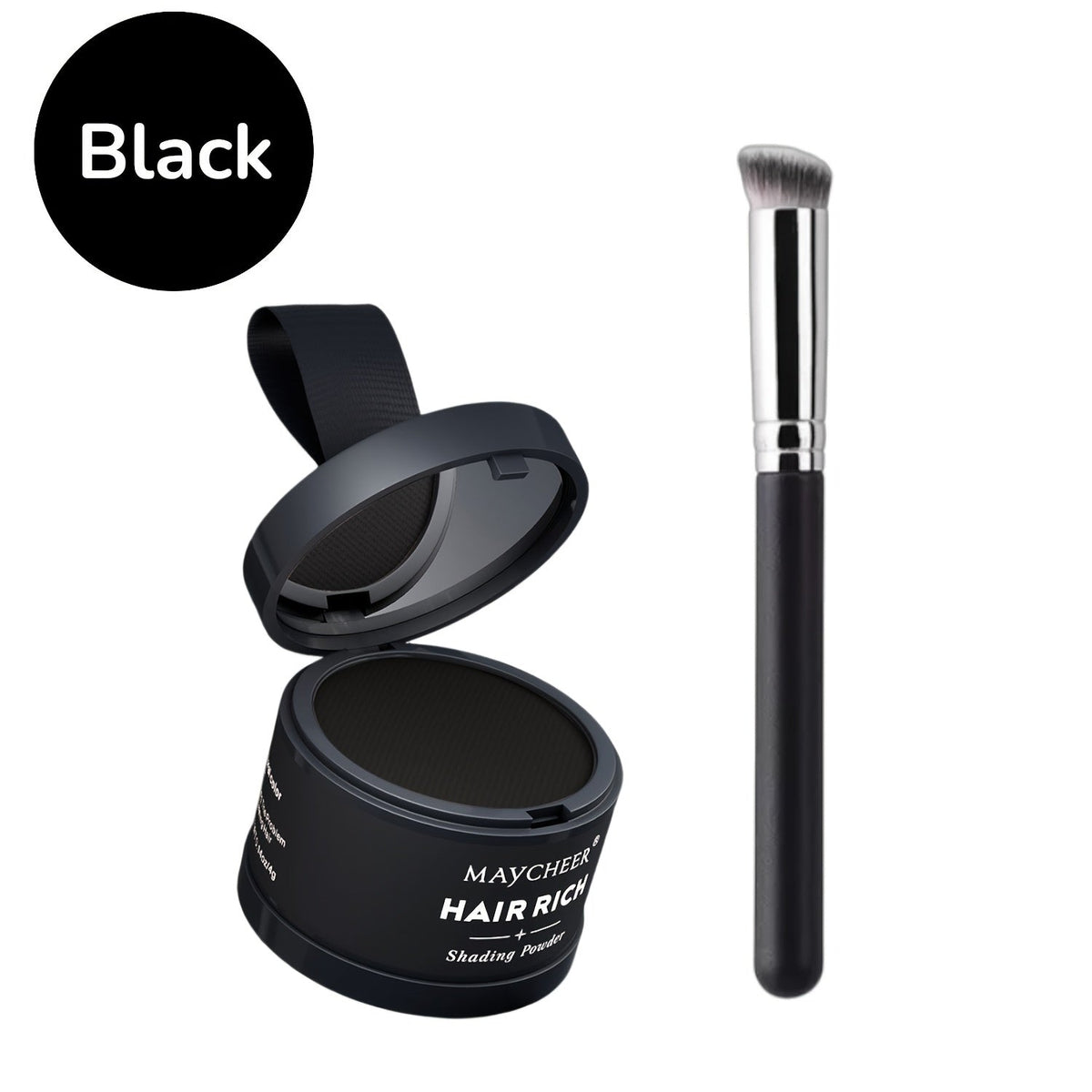 Beard Touch-Up Powder for Men - Instant Gray Coverage Beard Filler for Sparse Patchy Beard for Makeup, Travel and Everyday Va