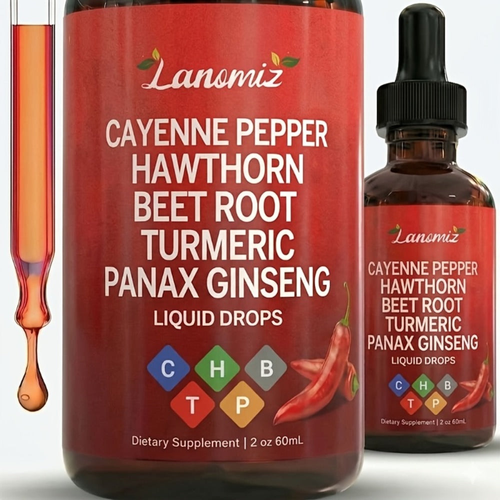 Cayenne Pepper Herbal Liquid Drops in 2-Fl-Oz Bottles with One-, Two- or Three-Bottle Options — image 4