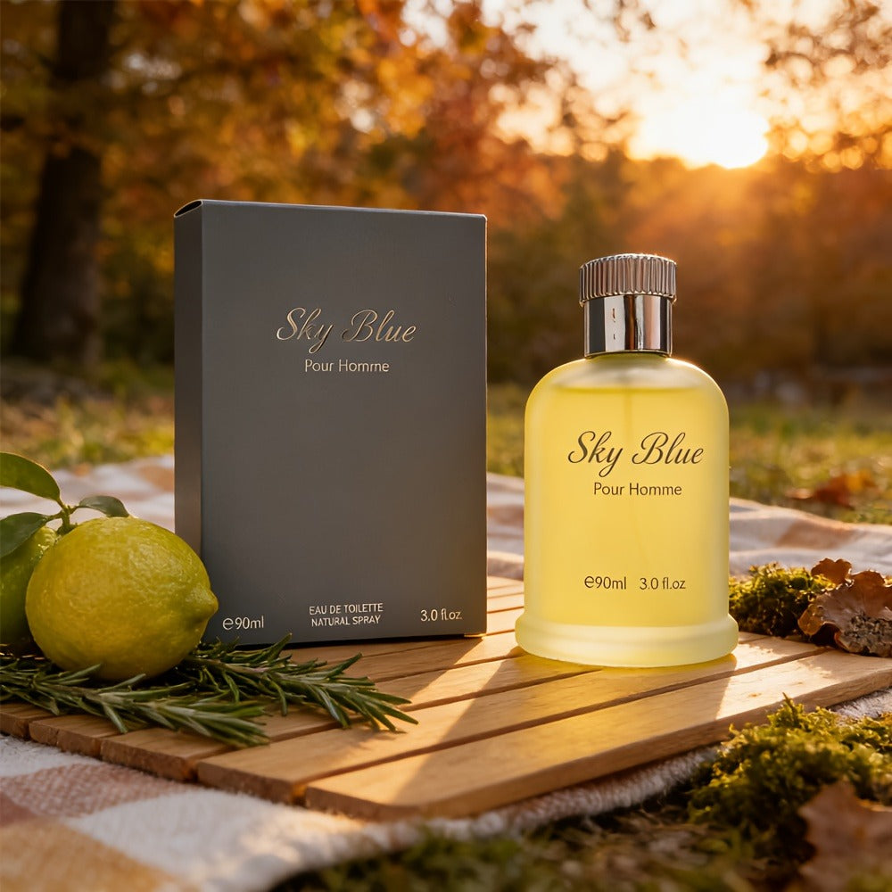 Men's Cologne Eau de Parfum Sky Blue - Bergamot Rosemary & Oak Moss Fresh Masculine Fragrance, No Propylene Glycol — image 7