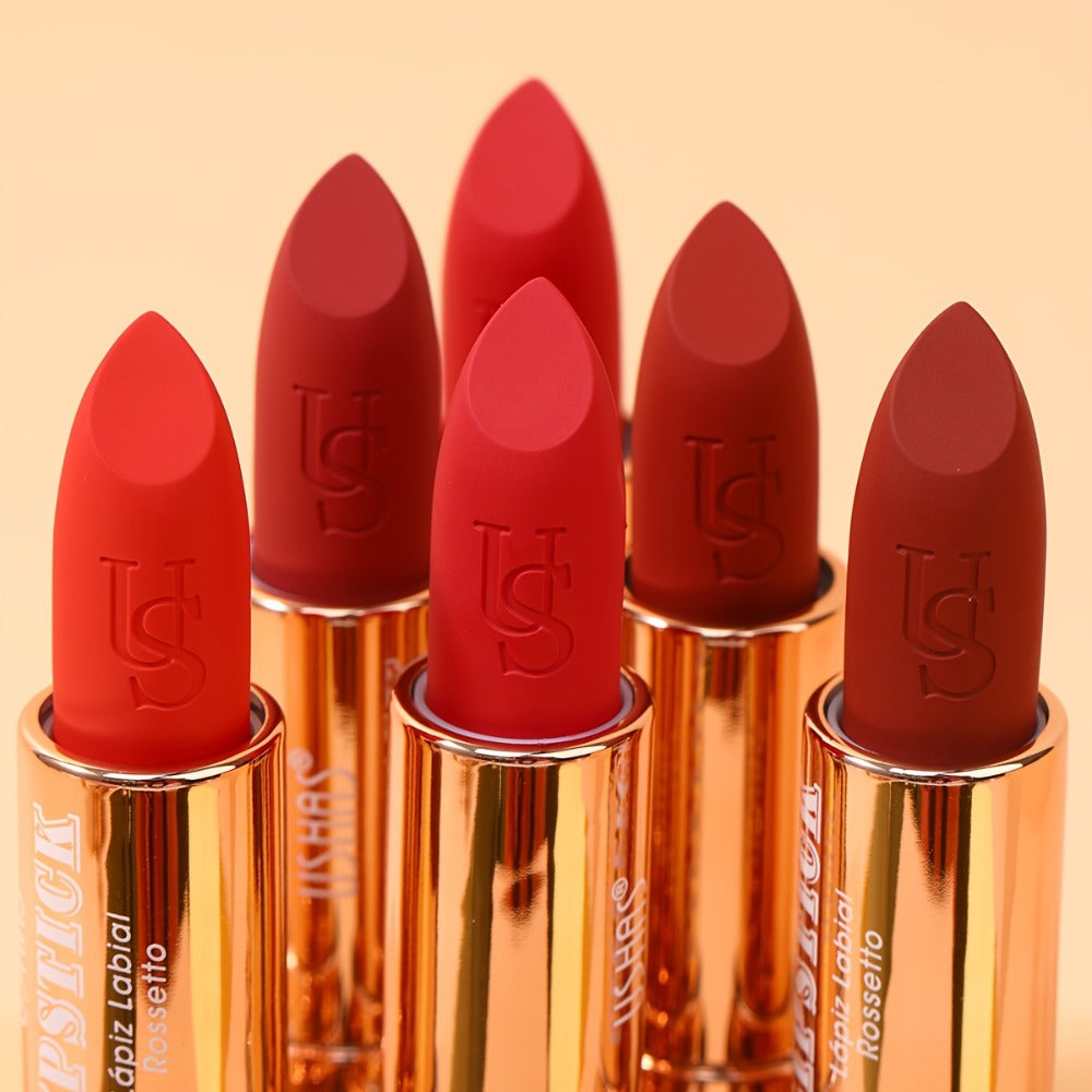 Matte Lipstick Heart-Shaped Design 24H Long-Lasting Velvet Finish – Transfer-Resistant Highly Pigmented Buildable Lip Color —