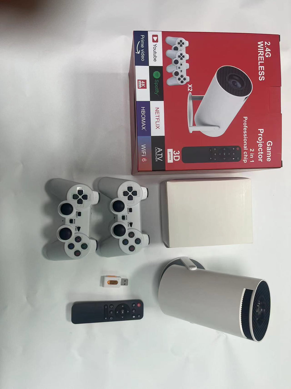 Wireless Same Screen HD Home Portable Game Projector