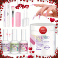 Dip Powder Nail Kit with SAVILAND Label, 60g Clear Powder, Three 15ml Liquids, Files, Buffer and Brush — image 22
