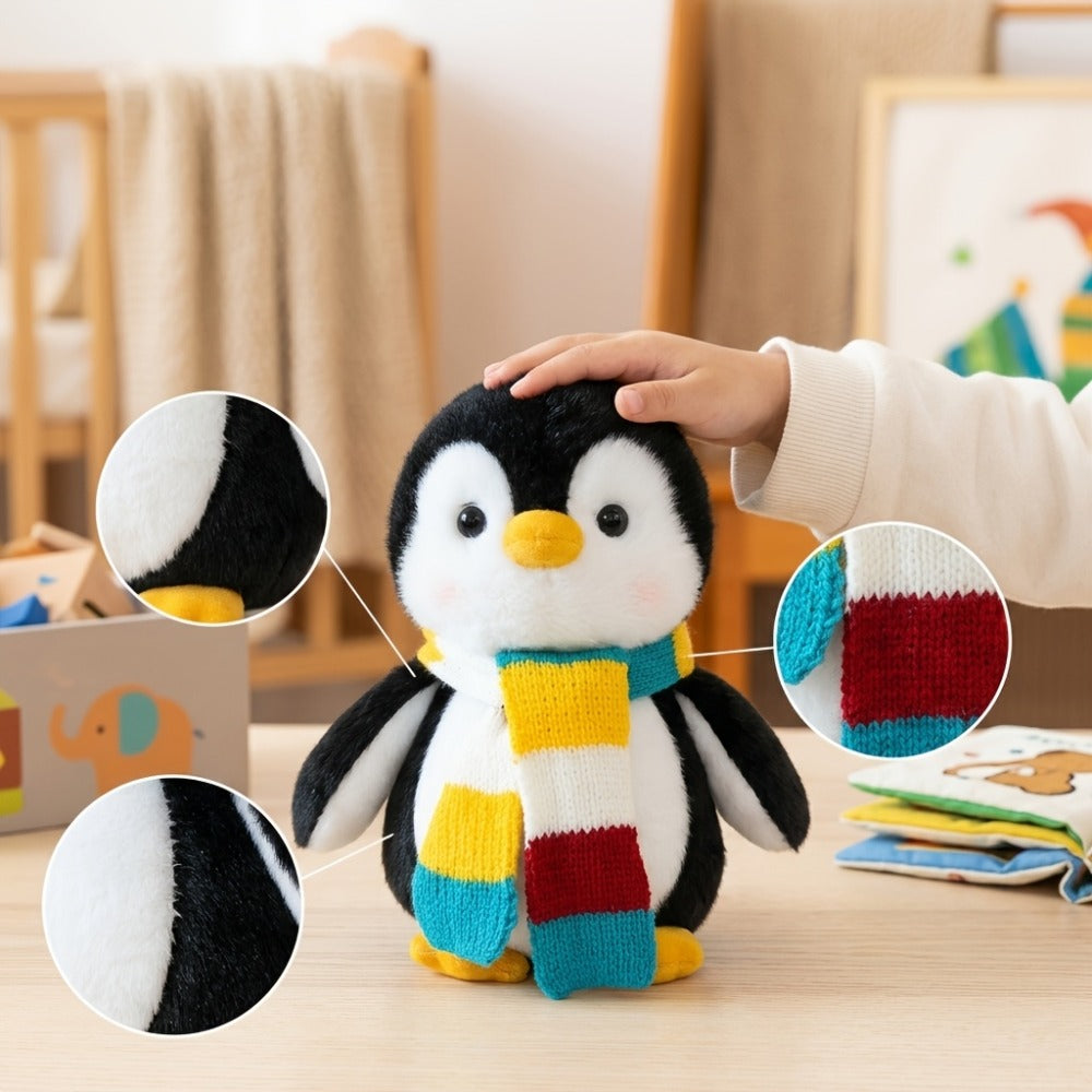 Stuffed Animal Scarf Penguin with Blue or Yellow Accessory Option and One-Piece Configuration — image 9