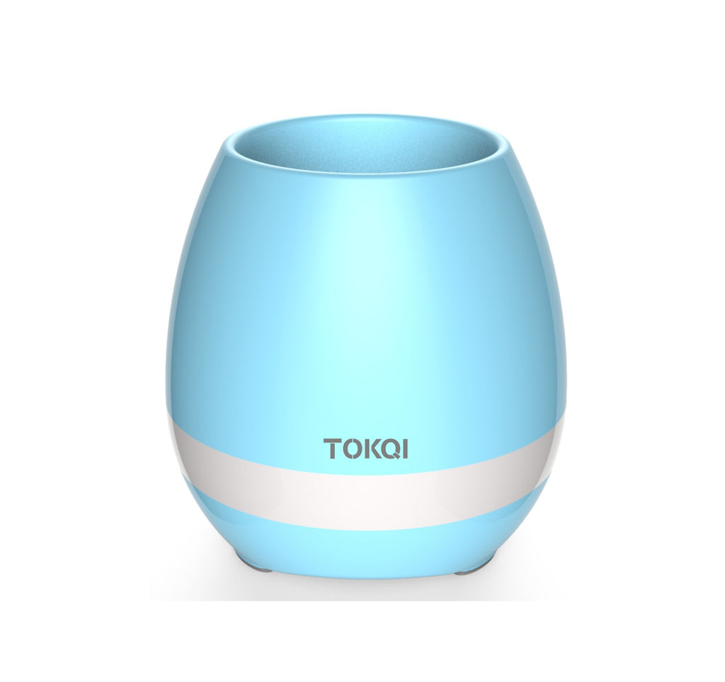 Touch-sensitive music vase desktop audio