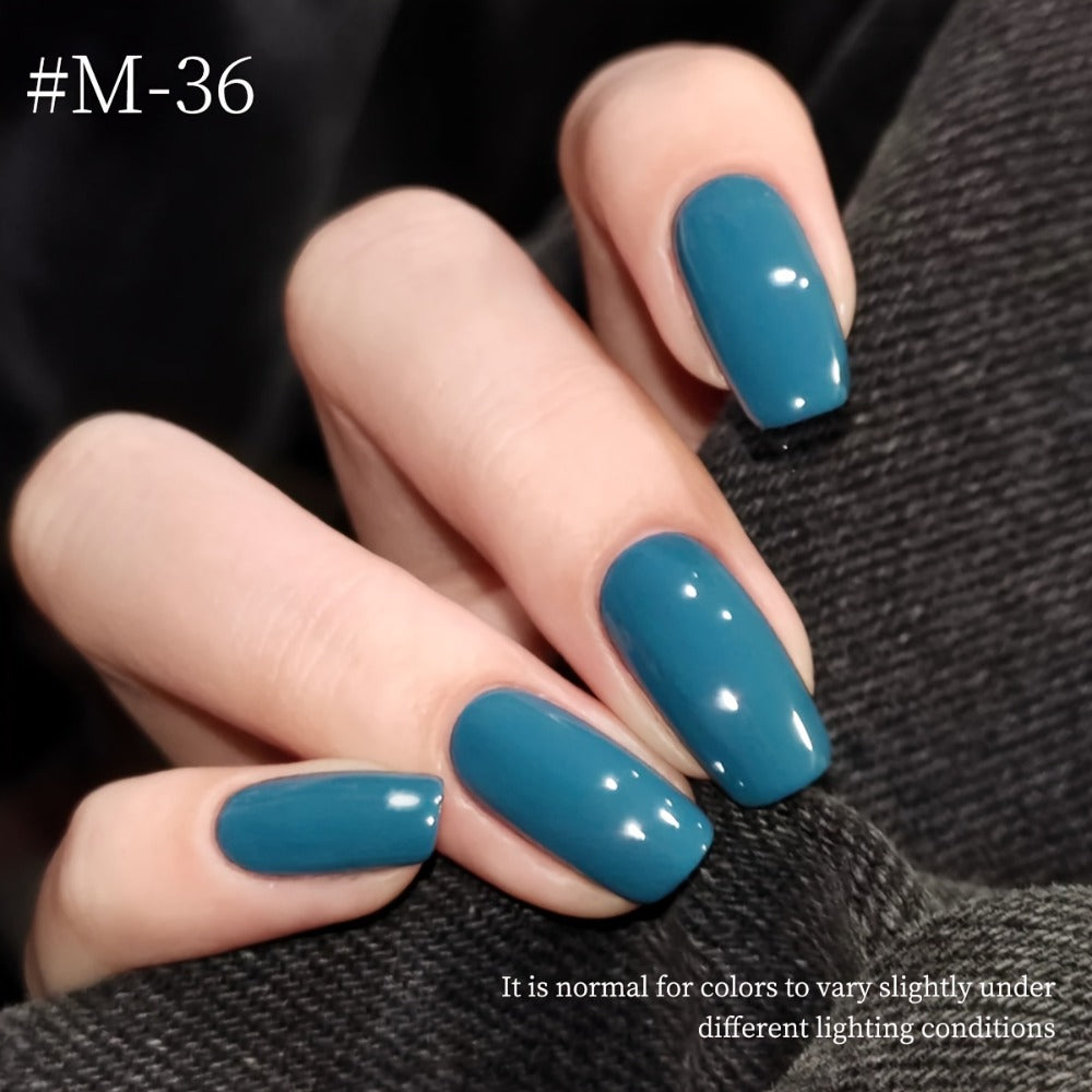 Gel Nail Polish Set with XEIJAYI Label, 6 Peacock Sky Sapphire and Navy Blue Colors for UV LED Cure — image 6