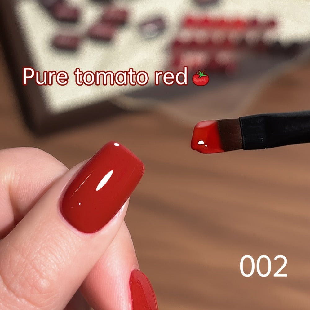 Gel Nail Polish Nine-Piece Ancola Red Solid Gel Set for Gradient and Ombre Nail Art in One Grid Case — image 8