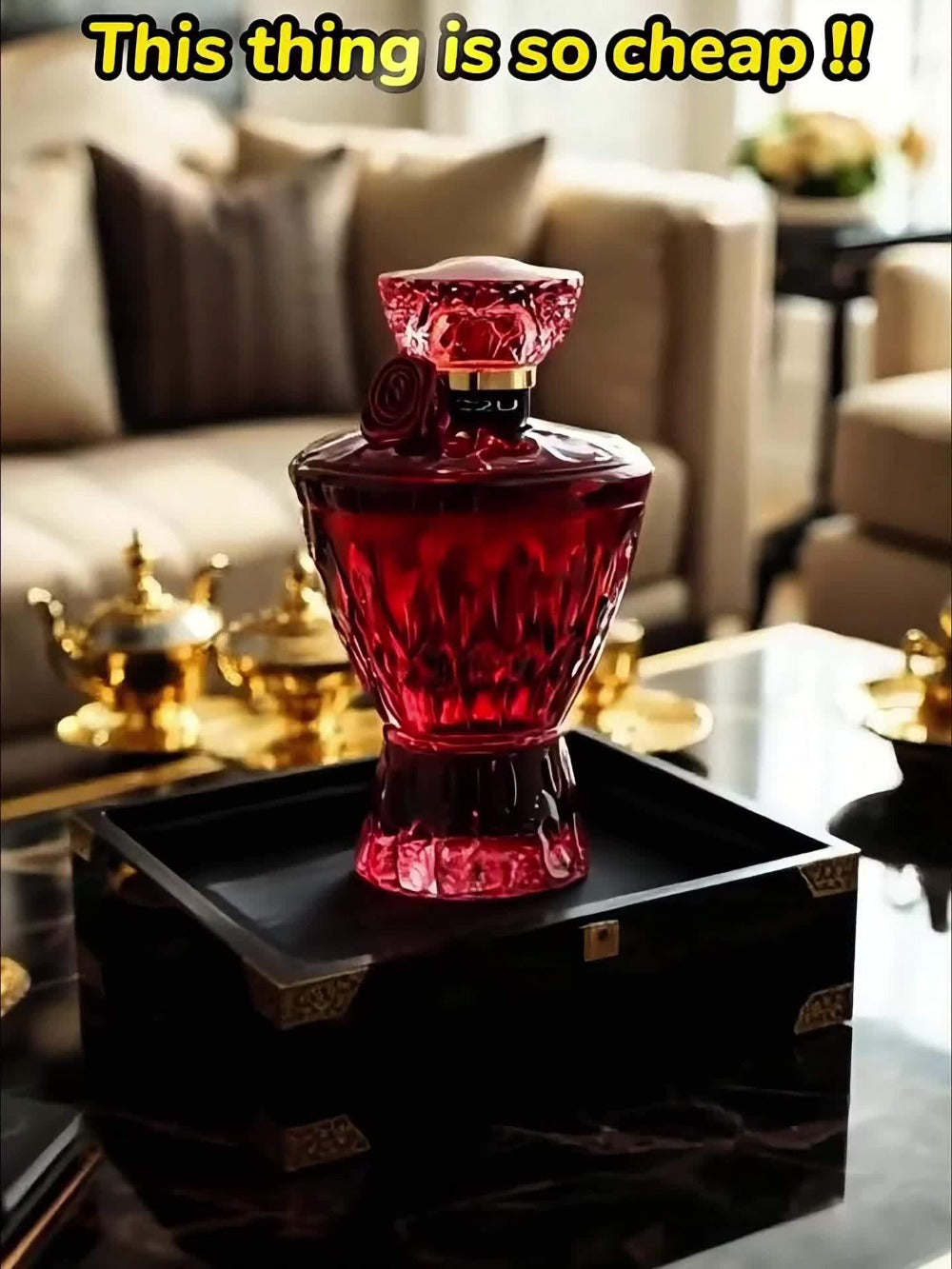 Perfume for Women 75ml in Red Crystal-Rose Bottle with Floral-Woody Source Family for Daily Wear — image 10