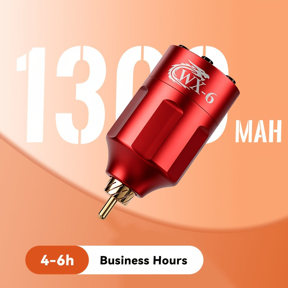WX-6 Rechargeable Tattoo Power Supply with LED Display and Four RCA or DC Color Configurations — image 12