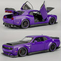 Dodge Hellcat Diecast Car Model 1:32 Scale Alloy Replica with Display Base, Openable Doors, Collectible Mini Vehicle — image 