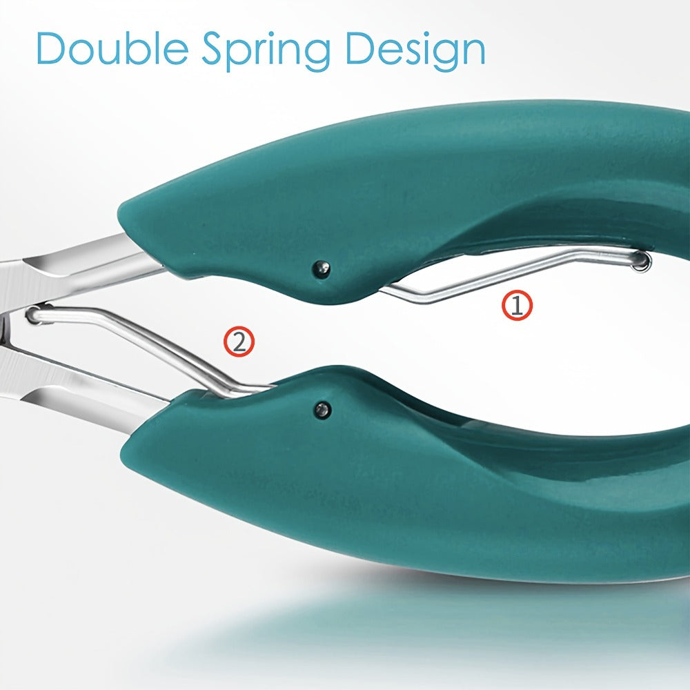 Toenail Clippers for Thick Nails & Ingrown Toenails 3 Pack Sharp Curved Blade Surgical Steel – Double Spring Ergonomic Podiat