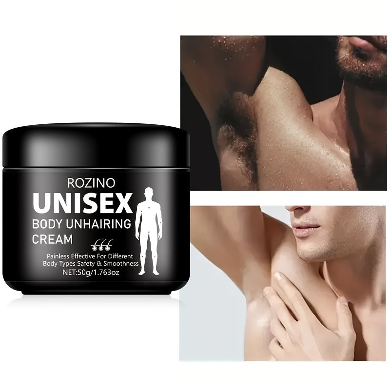 Hair Removal Cream ROZINO 50g Black Jar with Single or Two-Pack Options for External Body Grooming — image 11