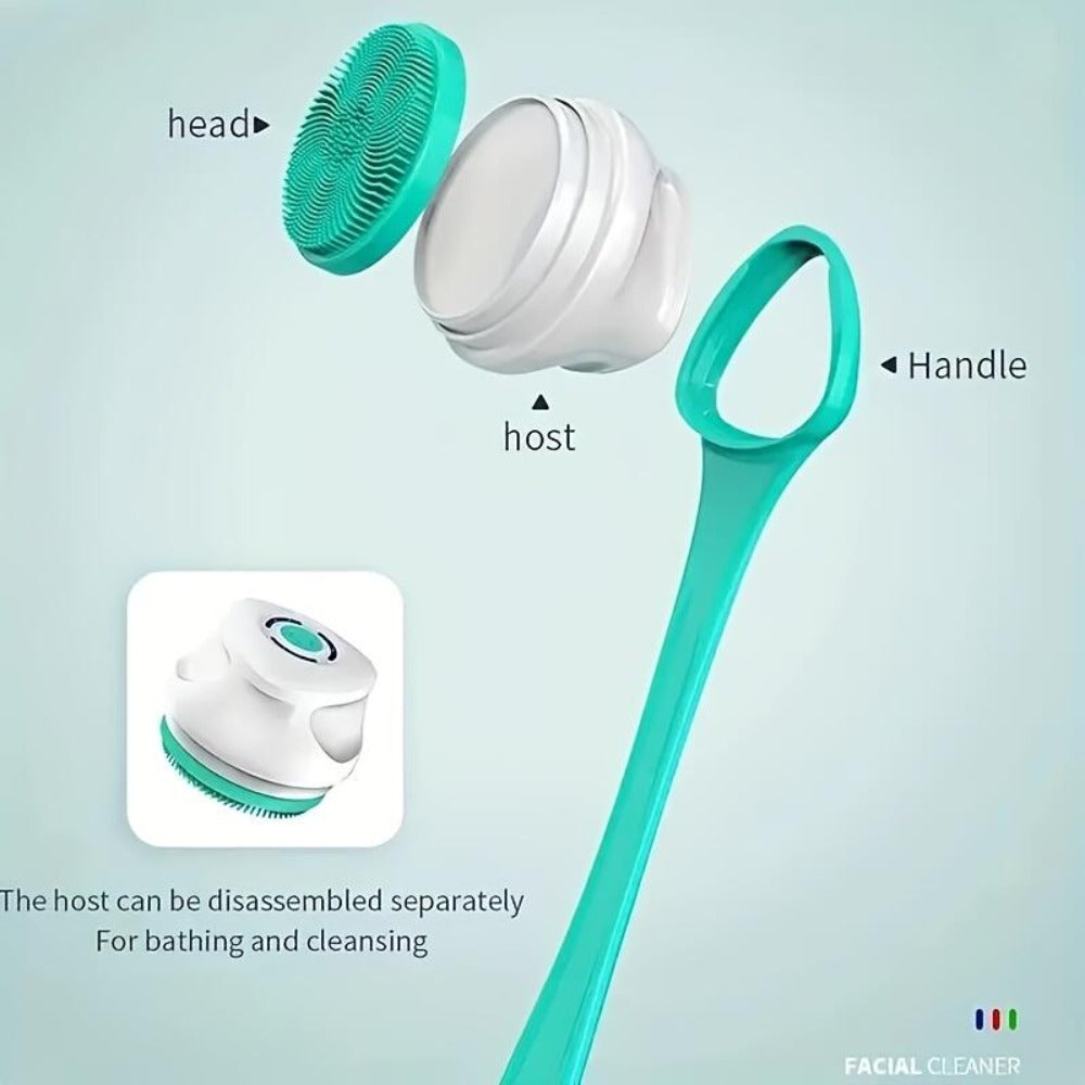 Electric Body Scrubber with Long Handle for Back Face and Full Body — image 4
