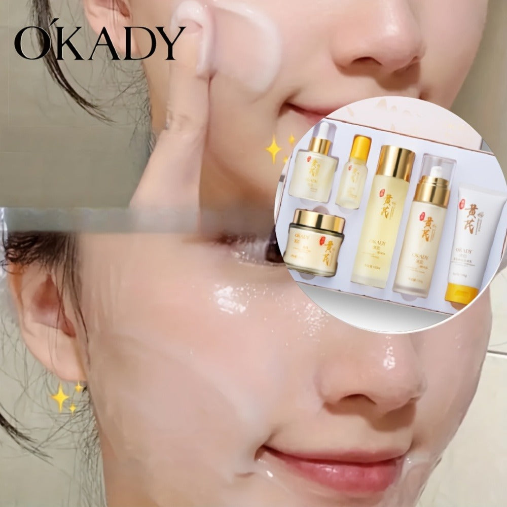 Astragalus Skincare Set 6pcs Antioxidant, Face Cream Essence Cleanser Toner Eye Cream Sleep Mask — image 7