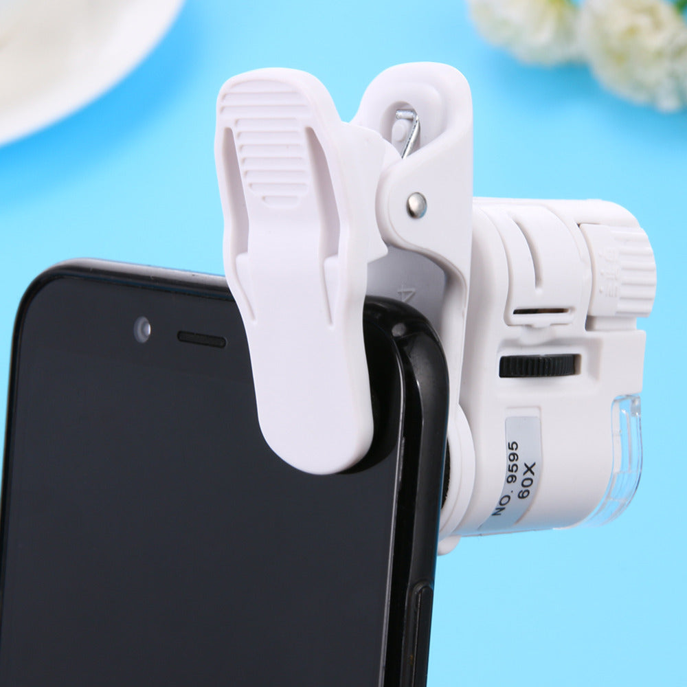 Digital Microscope Camera for Cell Phone with LED Light