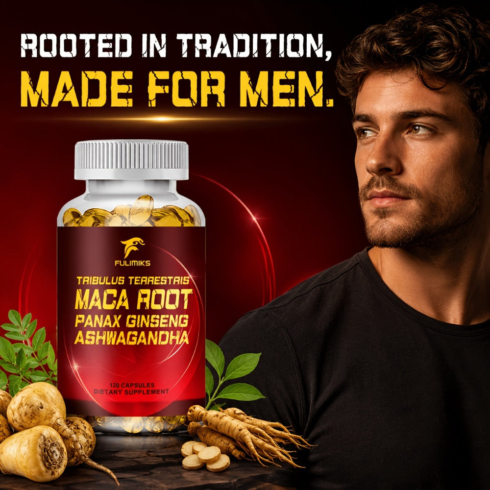 Tribulus and Maca Men's Health Supplement Vegetable Capsules, 120 Count in One Labeled Bottle — image 4