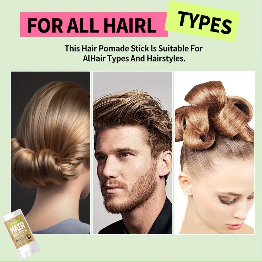 Hair Wax Stick 5 Pack Flyaway Control Edge Control with Jojoba Oil for Home, Travel and Salon Hair Styling — image 18
