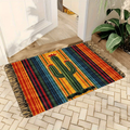 Area Rug Mexican Cactus Stripe Flannel Mat with Five Size and Set Choices for Kitchen or Entryway — image 1