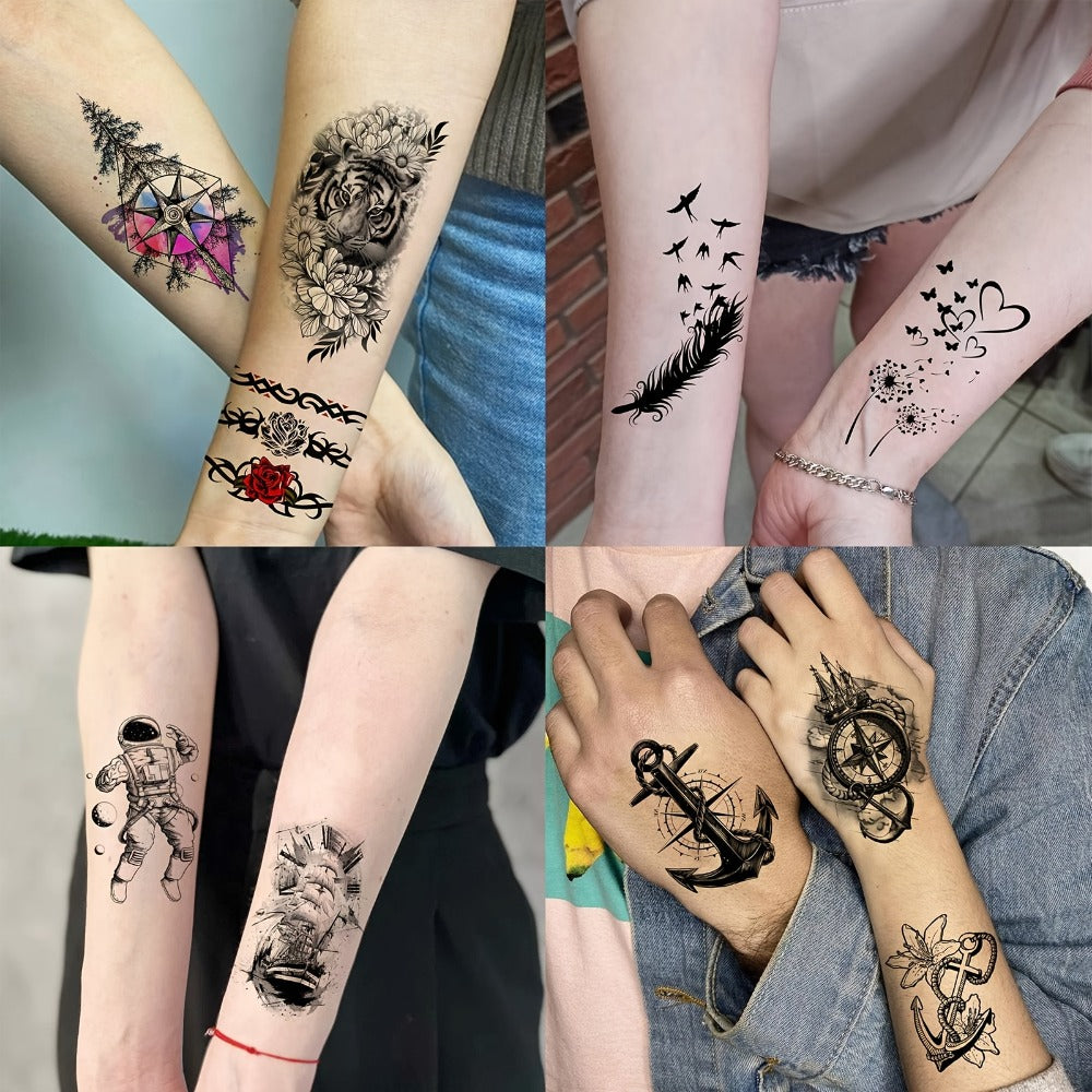 Temporary Tattoos, 68-Sheet Faith and Quote Set with Prayer, Peace, Lion, Eye and Tribal Motifs — image 8