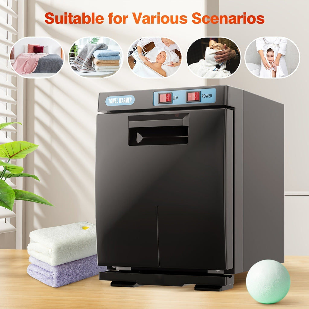 Hot Towel Warmer with Cabinet 1.32 Gal 2-in-1 Heating and UV for Salon — image 15