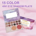Full Face Makeup Gift Set for Women, Foundation, 18-Color Eyeshadow Palette, Coral Lipstick & Eyebrow Pencil — image 10