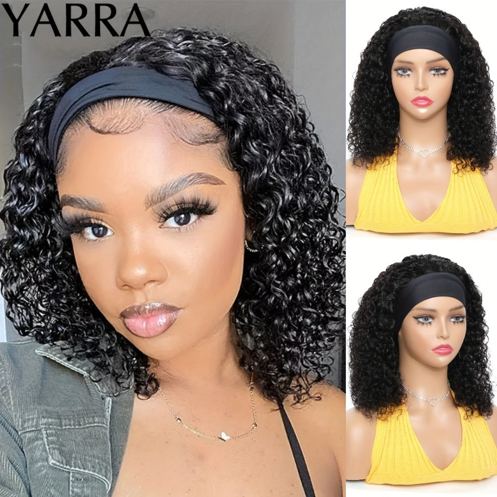 Kinky Curly Headband Human Hair Wig in Natural Color with 14-, 16- or 20-Inch Length Options — image 12