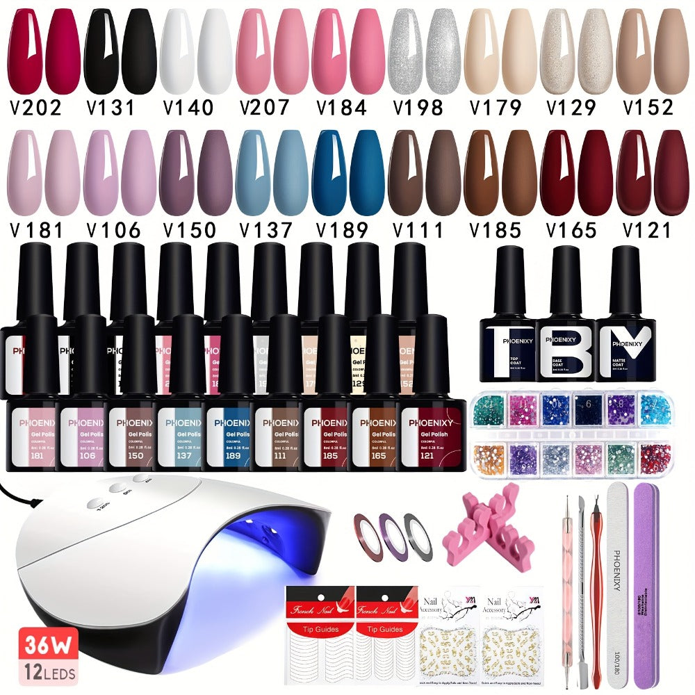 Nail Polish Kit with Three Checkout Sets and Pink-to-Blue Color Range — image 7