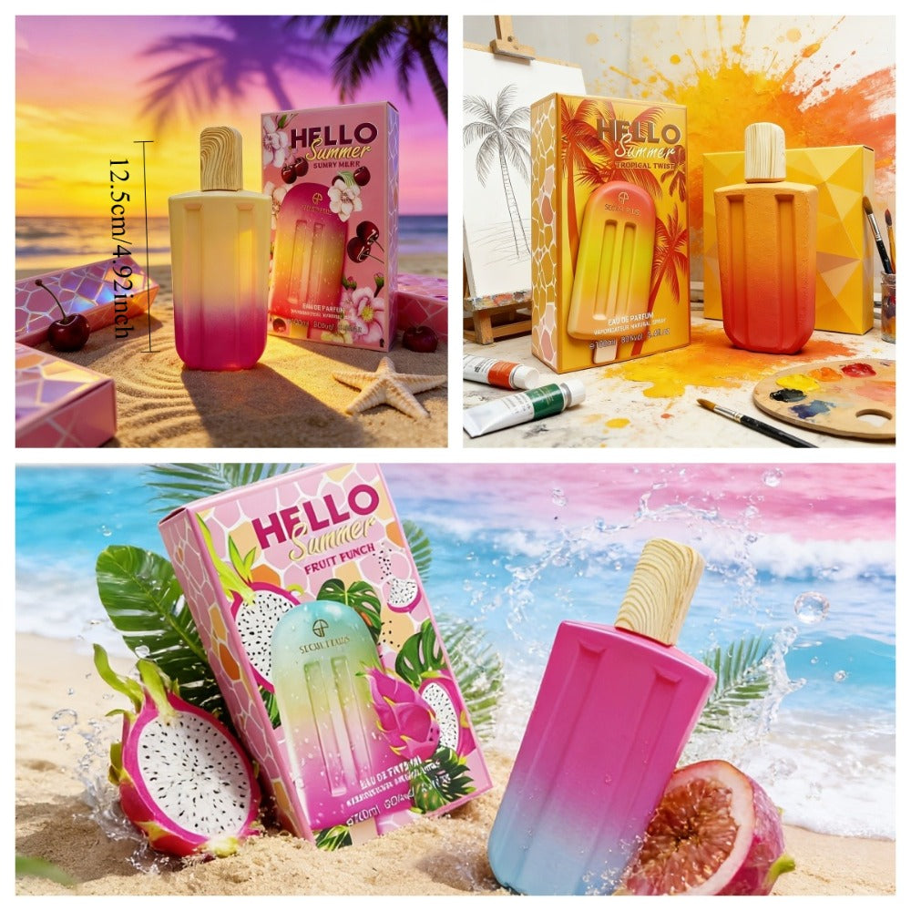 Perfume for Women in 3.38 oz Popsicle Bottle with Tropical-Fruit Profile and 2 Gradient Colors — image 7