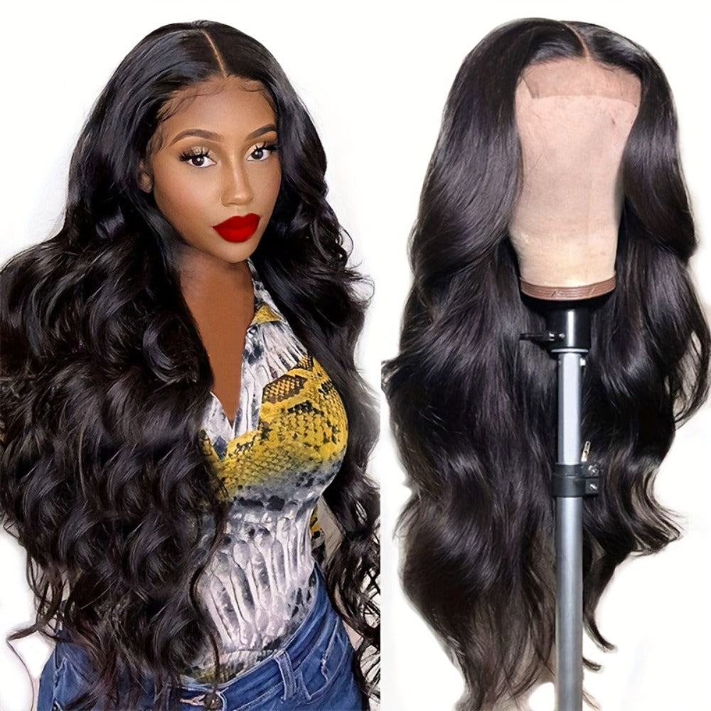 Synthetic Wig 28-Inch Big-Wave Curly Headband Style in Dark Brown or Black for Parties and Weddings — image 4