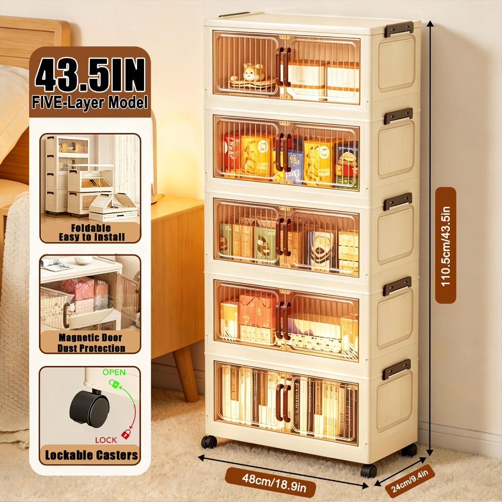 Acrylic Display Cabinet with Clear Door, Dust-Proof Blind Box Figure Showcase Shelf for Mini Toys Collectibles — image 2