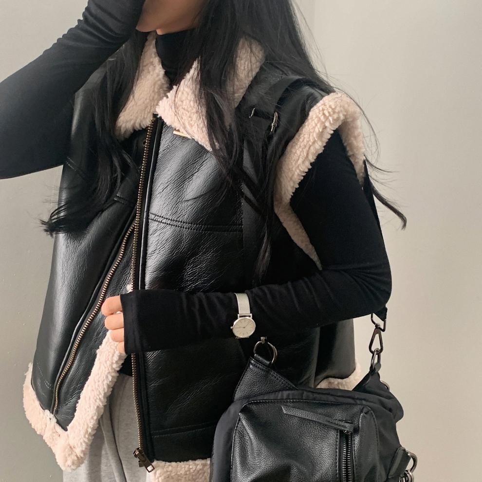 All-match Zipper Vest Jacket Coat For Women