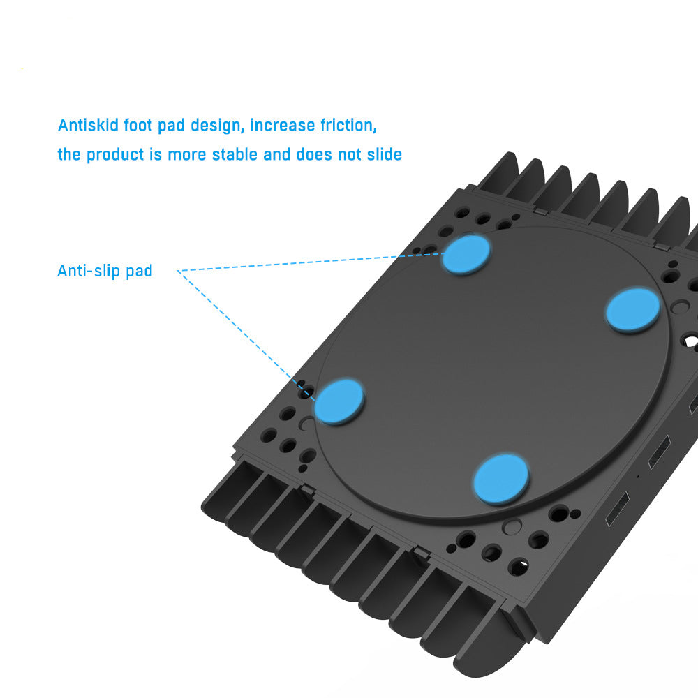 Multi-function Hub Cooling Base Plus Storage Rack