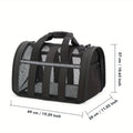 Arched Mesh-Panel Pet Carrier with Top Handles, Seven Colors and Complete S, M and L Size Grid — image 3