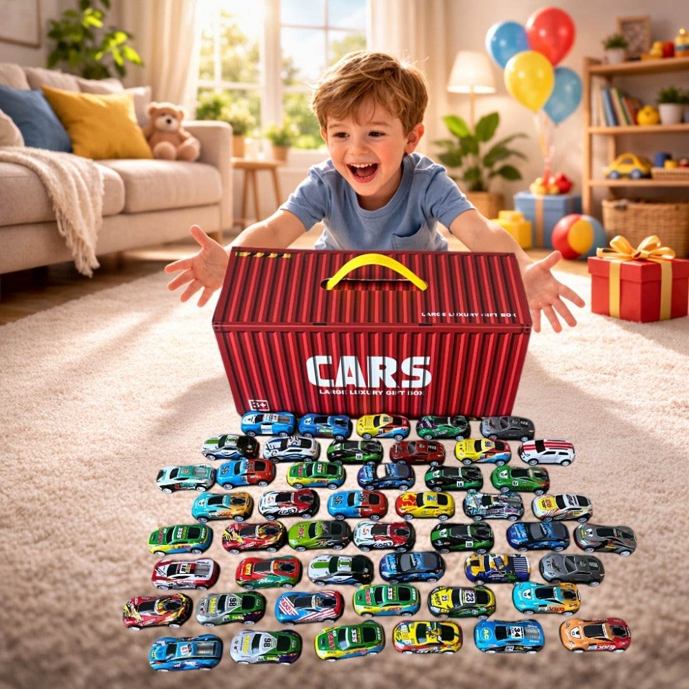 48-Piece Parking Lot Playset for Kids, 4-Level Car Garage with Friction Powered Mini Cars, Ramp & Track — image 4