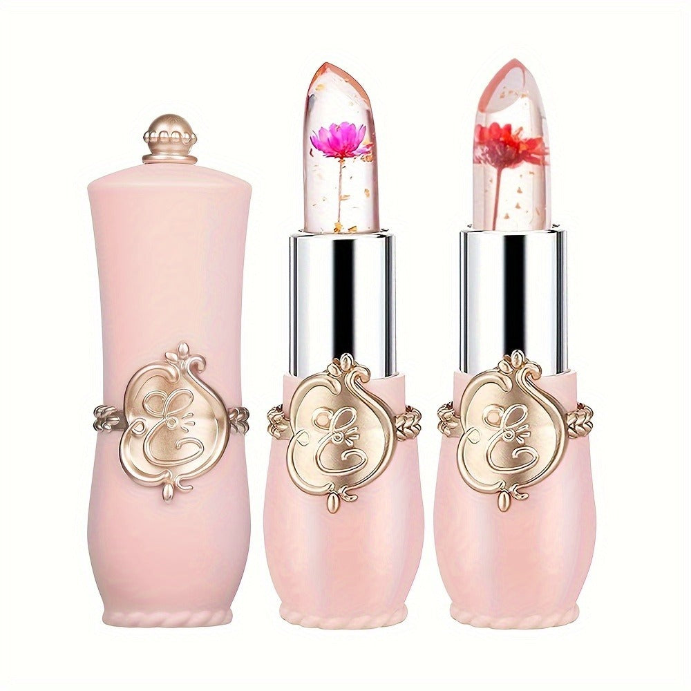Lipstick Set, 12-Piece Flower-Core Jelly Collection with Pink-and-Black or Black-and-Black Case Options — image 8