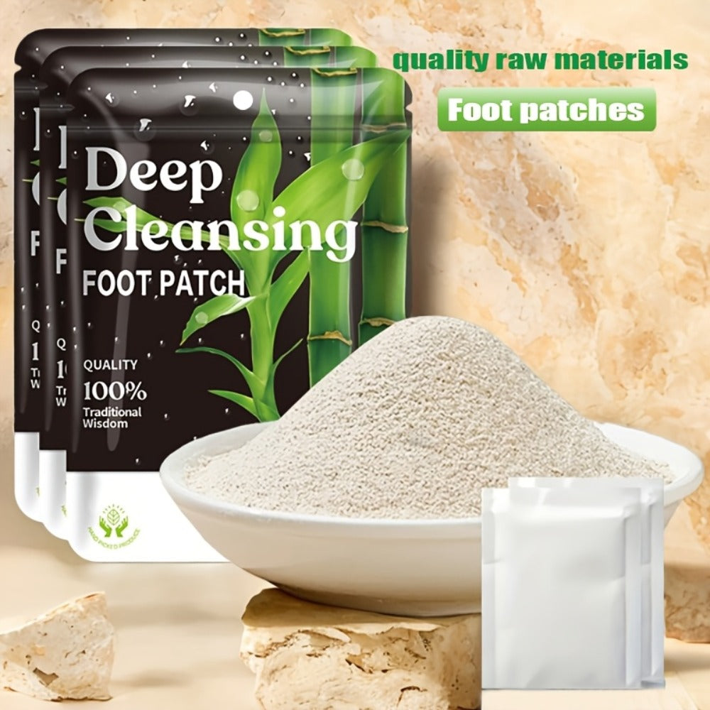 Foot Detox Pads Value Set 50pcs & 150pcs – Bamboo Vinegar & Ginger Deep Cleansing Overnight Patches, Alcohol-Free Natural Pla