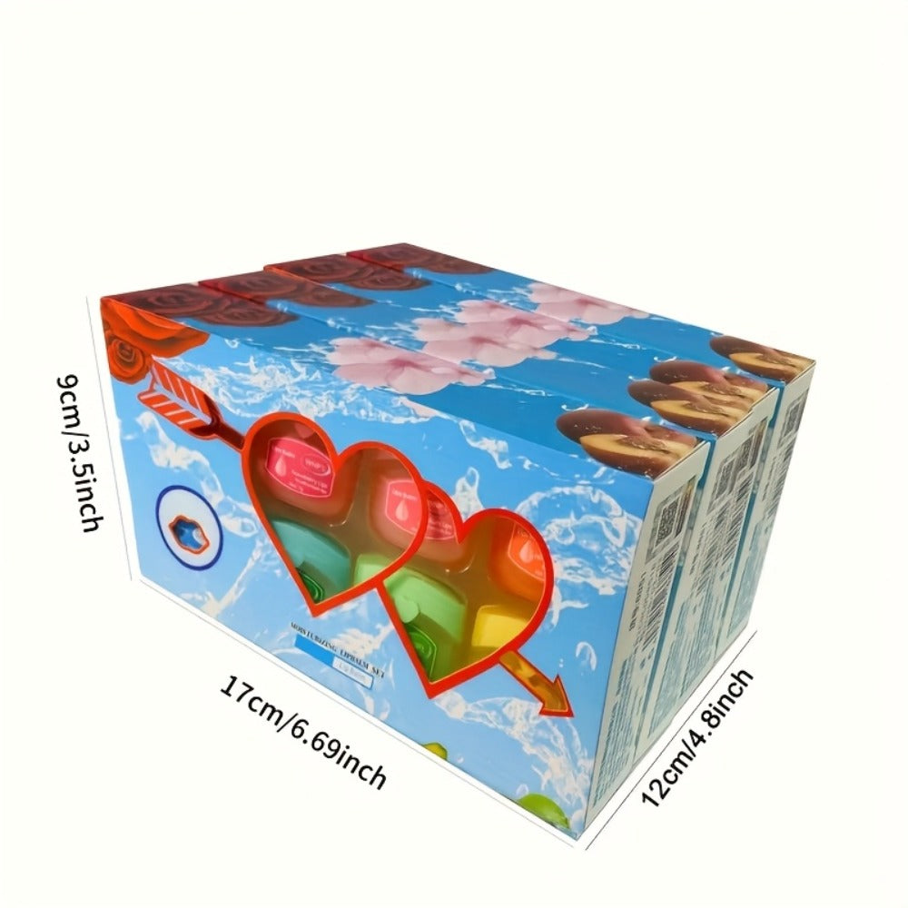 32-Piece Mini Pot Lip Balm Set with Eight Pictured Colors in Four Boxed Assortments and Heart Carton — image 5