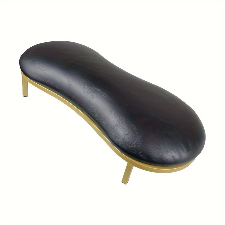 Nail Arm Rest with Metal Base Ergonomic Microfiber PU Cushion 15 Degree Tilt – Luxury Manicure Wrist Rest for Nail Salon Prof