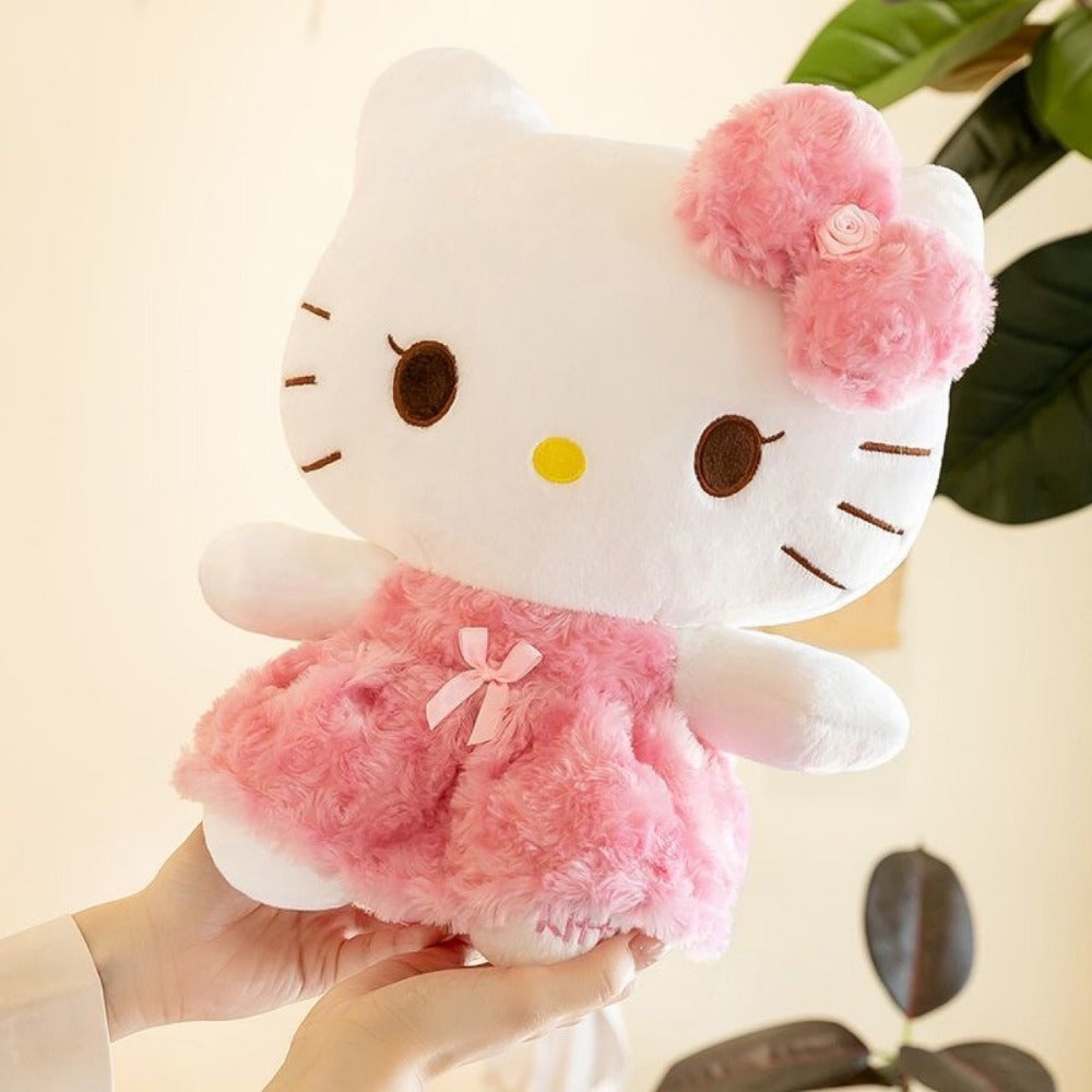 Plush Toy Hello Kitty or My Melody Rose-Pink 14-Inch Character Doll for Kawaii Display and Gifting — image 10