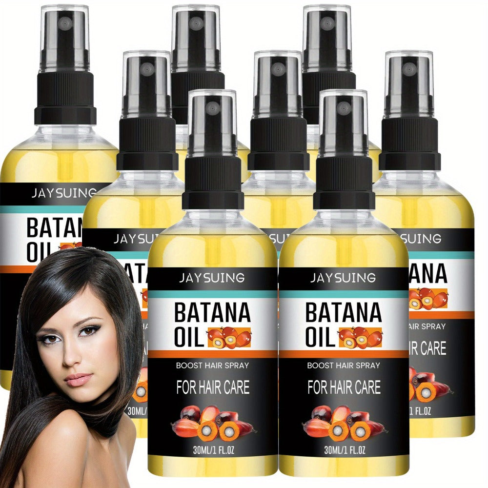 Batana Oil Hair Care Spray 8 Pack Travel Size Scalp Essential Oil Moisturizes Smooths Detangles All Hair Types 30ml Each TSA 