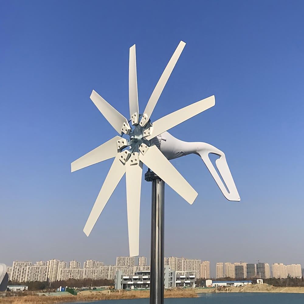 Wind Power Generator 1000W Horizontal Axis, 12V 24V with MPPT Controller, 6-Blade Coreless Magnet — image 5
