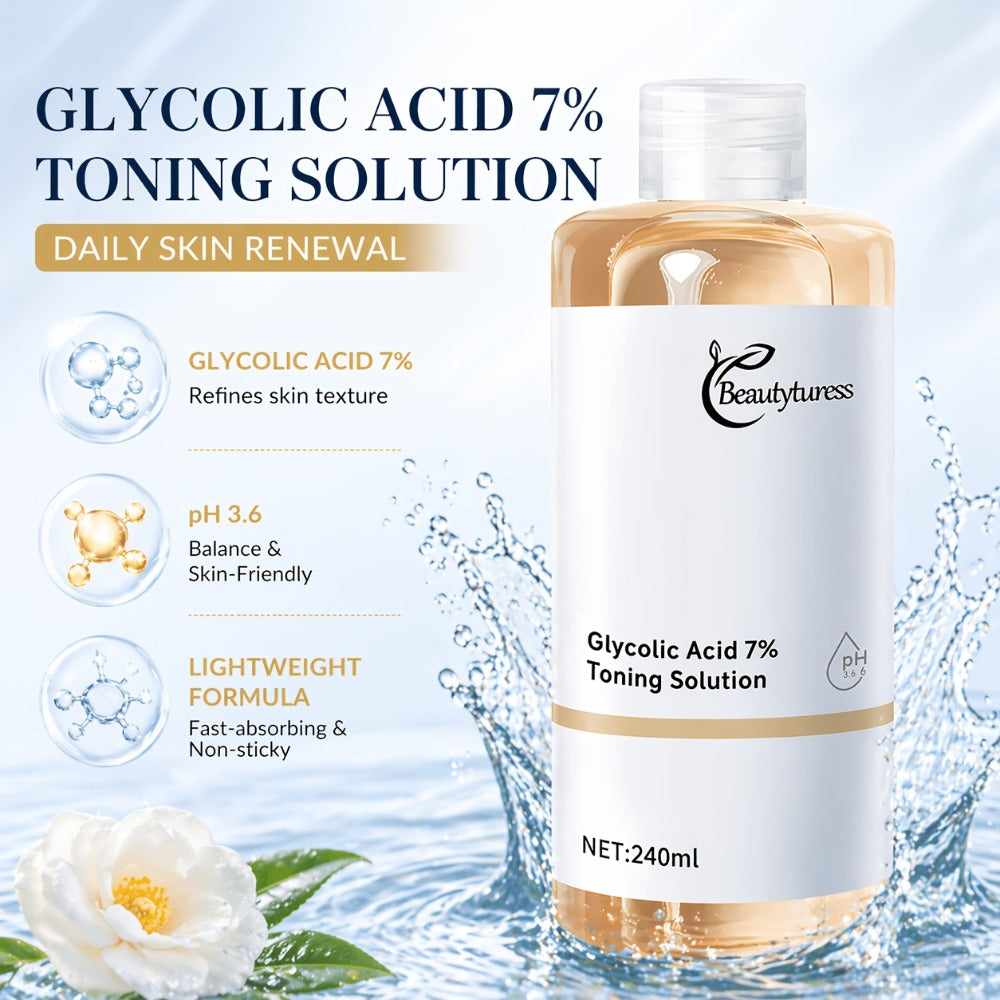 Glycolic Acid Serum with Alpha-Arbutin & Damascus Rose Water, & Smoothing Face Serum for Sensitive Skin — image 2