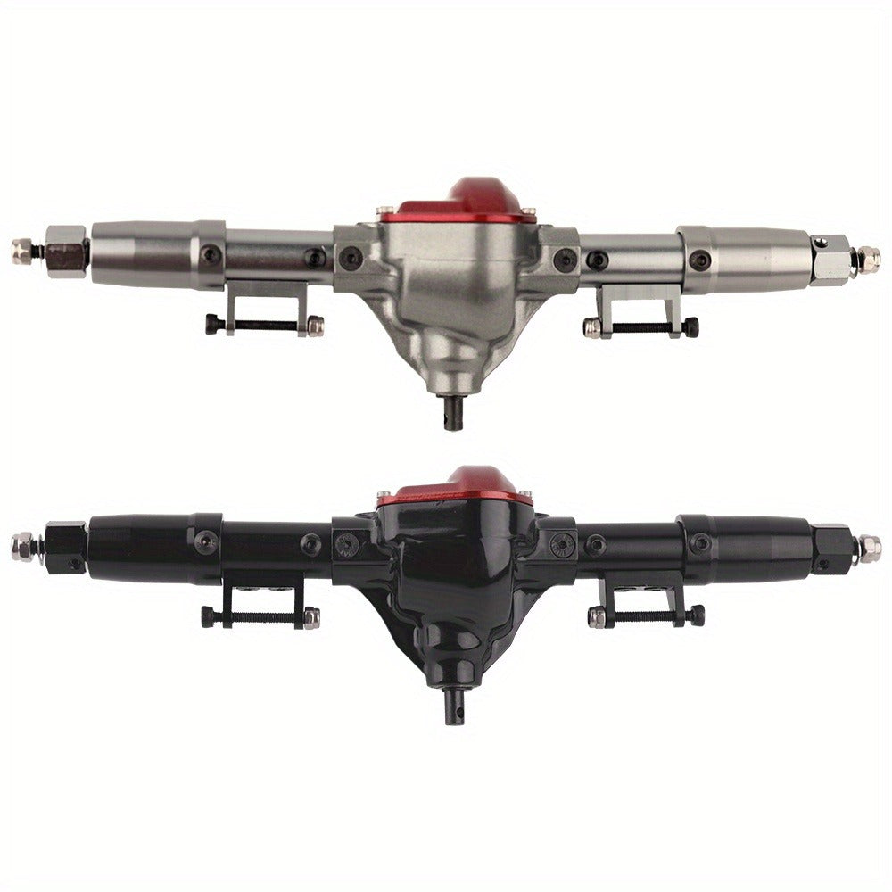 SCX10 Metal Axle Upgrade Kit CNC Aluminum Alloy Front & Rear Straight Axles – Compatible with Axial SCX10 90046 90047 1/10 RC