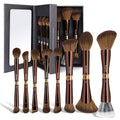 Makeup Brush Set, 8-Piece Double-Ended Collection with 16 Brush Heads, Aluminum Alloy Handles and Storage Box — image 1