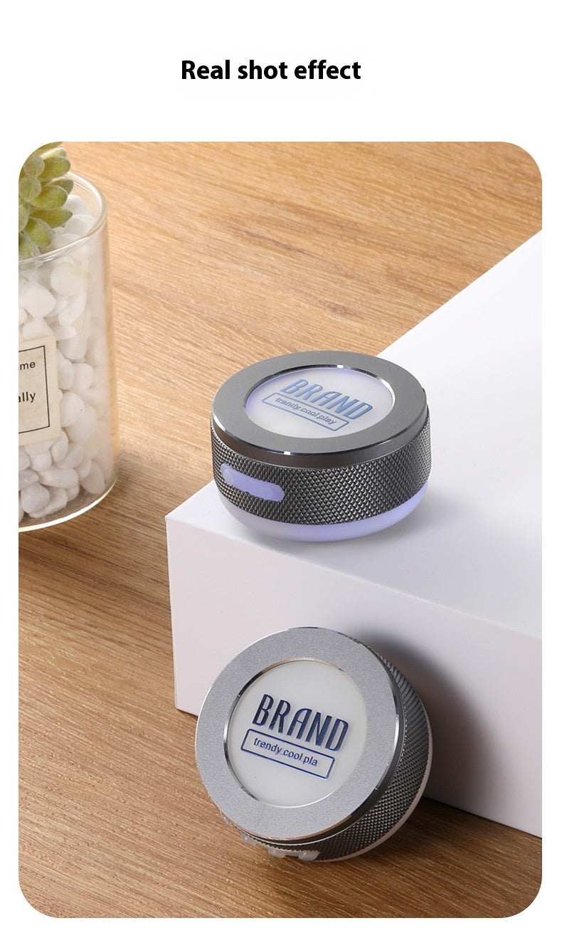 Small Wireless Bone Conduction Speakers Bluetooth Vibration Speaker With Color LED Light Portable Surface Adsorption Speaker