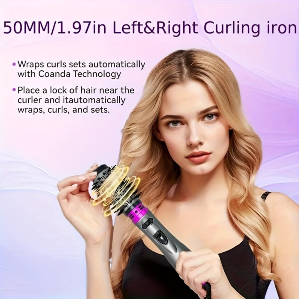 Rotating Hot Air Brush 2-in-1 Auto Curl & Straighten Styling Comb, One-Step Salon Blowout Results at Home — image 11
